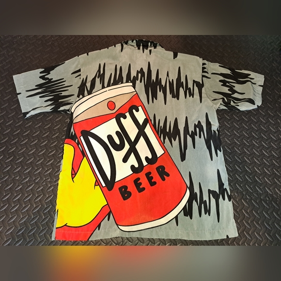 Vintage y2k simpsons button / Hawaiian shirt / all over print shirt - Picture 7 of 12